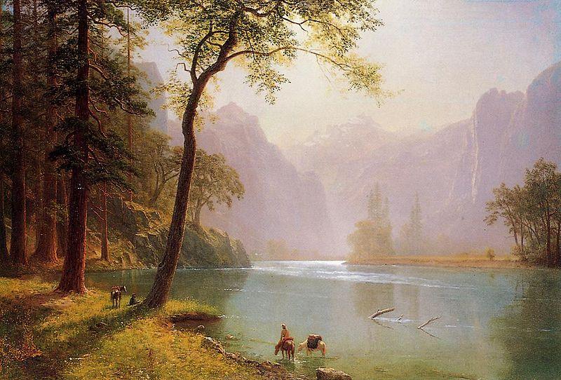 Albert Bierstadt The Kern River Valley, a montane canyon in the Sierra Nevada, California oil painting picture